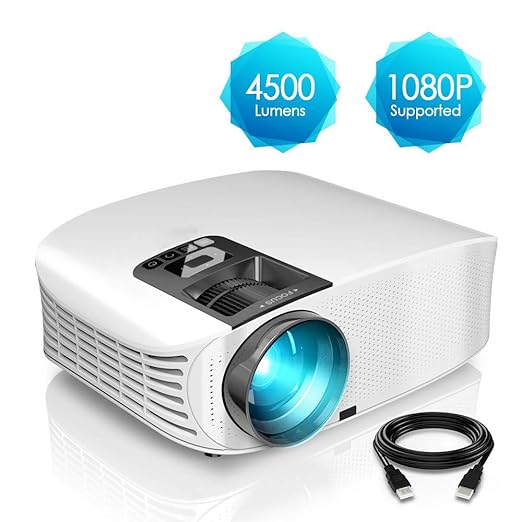 AI LIFE Proyector HD Proyector de Video Full HD 1080p LCD con 4500 ...