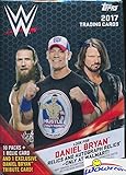 2017 Topps WWE Wrestling HUGE EXCLUSIVE Factory Sealed Retail Box with 10 Packs and WWE RELIC Card! Look for Cards, Autographs & Relics of Jon Cena, Sting, Ric Flair, Triple H & Many More! WOWZZER
