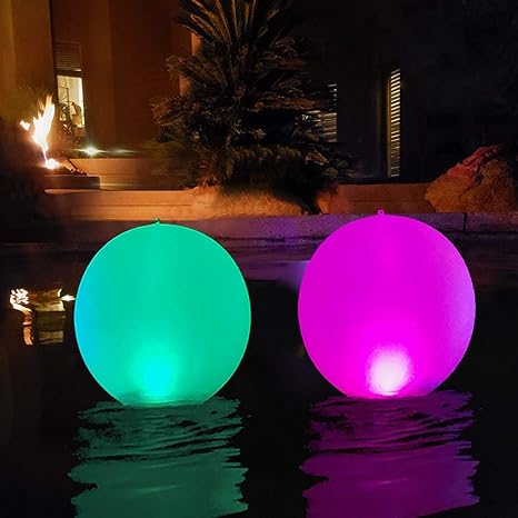 14 Led Solarlichter Led Solar Ball Licht Schwimmende Pool Lichter Wasserdichte Solar Glow Globe Farbwechsel Led Nachtlicht Decor Fur Terrasse Weg Garten Hochzeit Strand Hof Rasen Patentiert 2pcs Amazon De Beleuchtung
