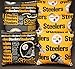 CORNHOLE BEAN BAGS w PITTSBURGH STEELERS fabric ACA Reg Bags