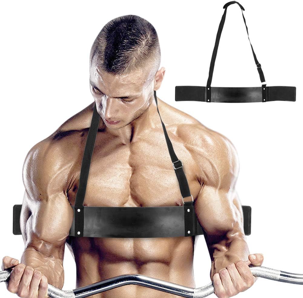 Arm Curl Blaster Bicep Bomber Isolator for Body Building Weight Lifting, Muscle Builder for Biceps and Triceps Workout Neck Elbow Exercise Fitness for Bodybuilders Weightlifters