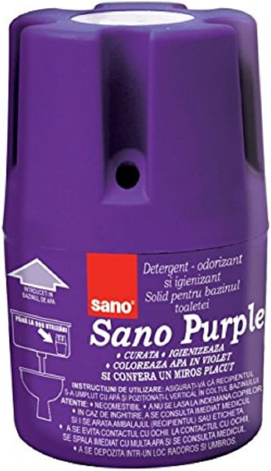 Sano Purple Water Toilet Bowl Cleaner Long Lasting Air Freshener WC Tablet Pack of 1