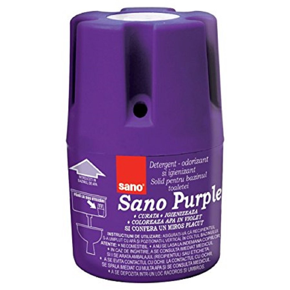 Sano Purple Water Toilet Bowl Cleaner Long Lasting Air Freshener WC Tablet Pack of 1