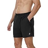 Roadbox Men's 5 Inch Running Athletic Quick Dry Shorts with Pockets for Workout Gym Exercise
