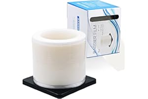 Keedolla Clear Barrier Film Dental Barrier Tape, 4" x 6" Tattoo Barrier Tape Disposable Plastic Sheets Dental Protective Adhesive Film Tape - 1200 Sheets, 1 Roll