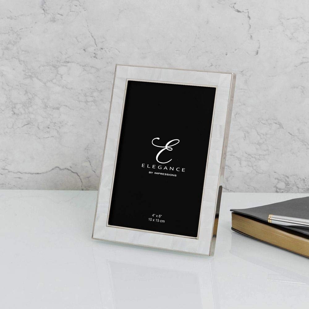 Widdop 4' x 6' - Elegance Nickel & Mother of Pearl Frame - Gift Box