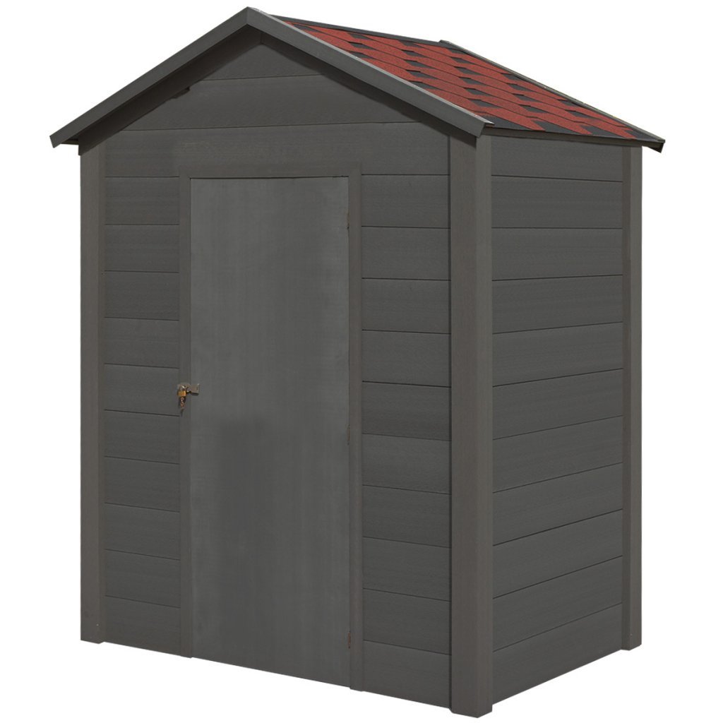 Vidaxl Garden Storage Shed Wpc 178x118x237cm Grey Outdoor Patio