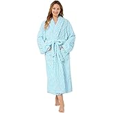 MIZZEO Microfiber Robes for Women, Cozy Soft Warm Plush Women Robe Plush Long Bathrobe