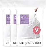 simplehuman CW0408 Code V Custom Fit Bin Liners 3 Pack White