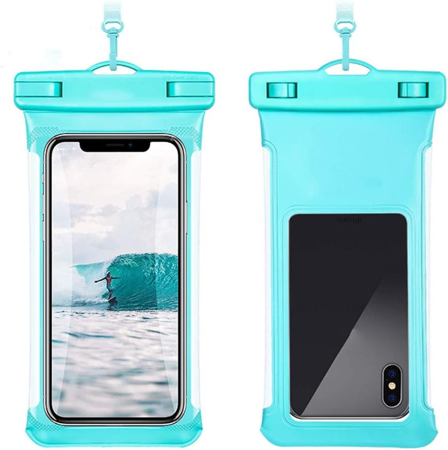 LXB 2 Mobile Phone Waterproof Case, Universal Ipx8 Waterproof Phone Pouch Underwater Protective Dry Bag Compatible.