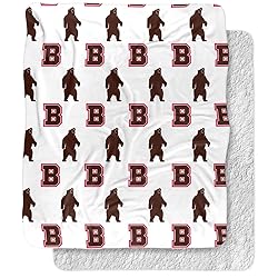 Brown University Blanket, 50"x60" Logo Pattern