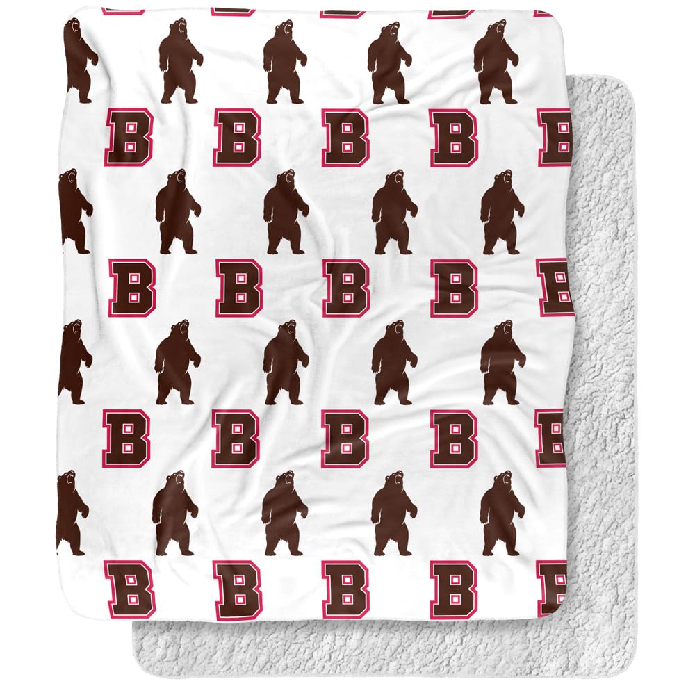 Brown University Blanket, 50"x60" Logo Pattern