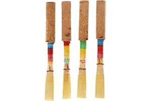RITOEASYSPORTS Oboe,4Pcs Medium Soft Oboe Wind Instrument Replacement Parts with Plastic Storage Box Soft Oboe Reeds Medium