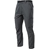 UTWGN Men's Lightweight Cargo Pants Waterproof Quick Dry Tactical Pants Outdoor Hiking Pants with Belt