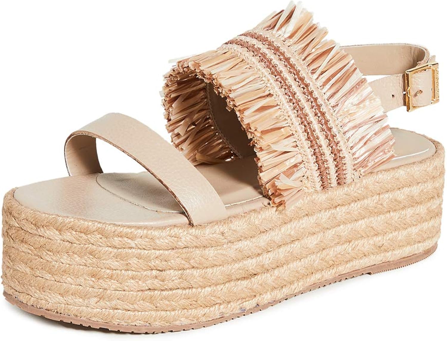tan flatform sandals