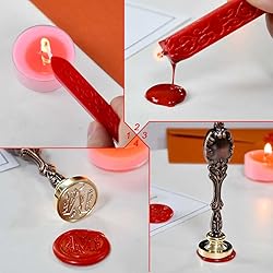 Wax Stamp Seal Sealing Wax kit, Red Wax Stick with