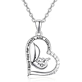 Palpitate Cute Animal Necklaces 925 Sterling Silver Elephant/Koala/Dinosaur/Giraffe/Bear/Frog Pendant Necklaces Jewelry Christmas Gifts for Mother Friends Sister