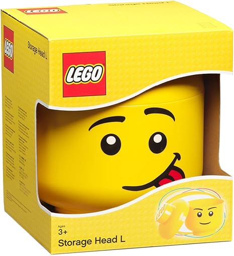 LEGO Large 9 x 10 Inch Plastic Storage Head | Silly: Amazon.es: Juguetes y juegos