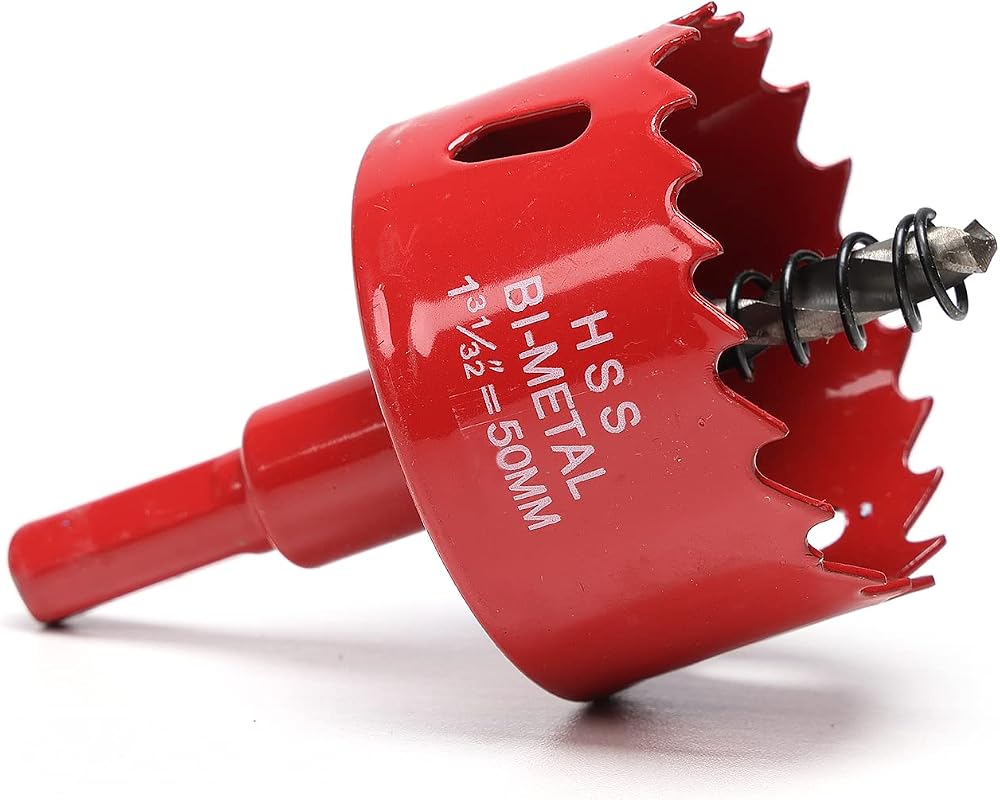 HOME COMPOSER 50mm Bi-Metal Hole Saw with Hex Shank for Wood Plastic