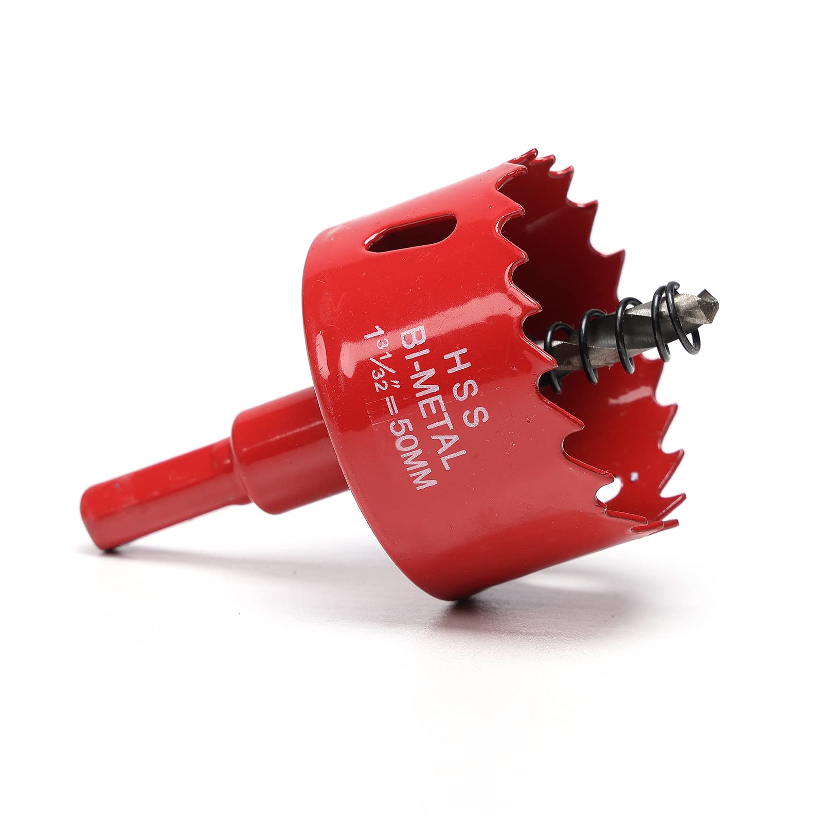 50mm Hole Saw for Wood, HSS Bi-Metal Hole Cutter for Pipe Vent, Separate Drill Bit with Hex Shank, ideal for Cutting Plasterboard, Timber, Perspex and Plastic — image 1