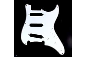 MLAVAL GUITAR PARTS Replacement Guitar Pickguard For G&L Legace s-500,3ply White