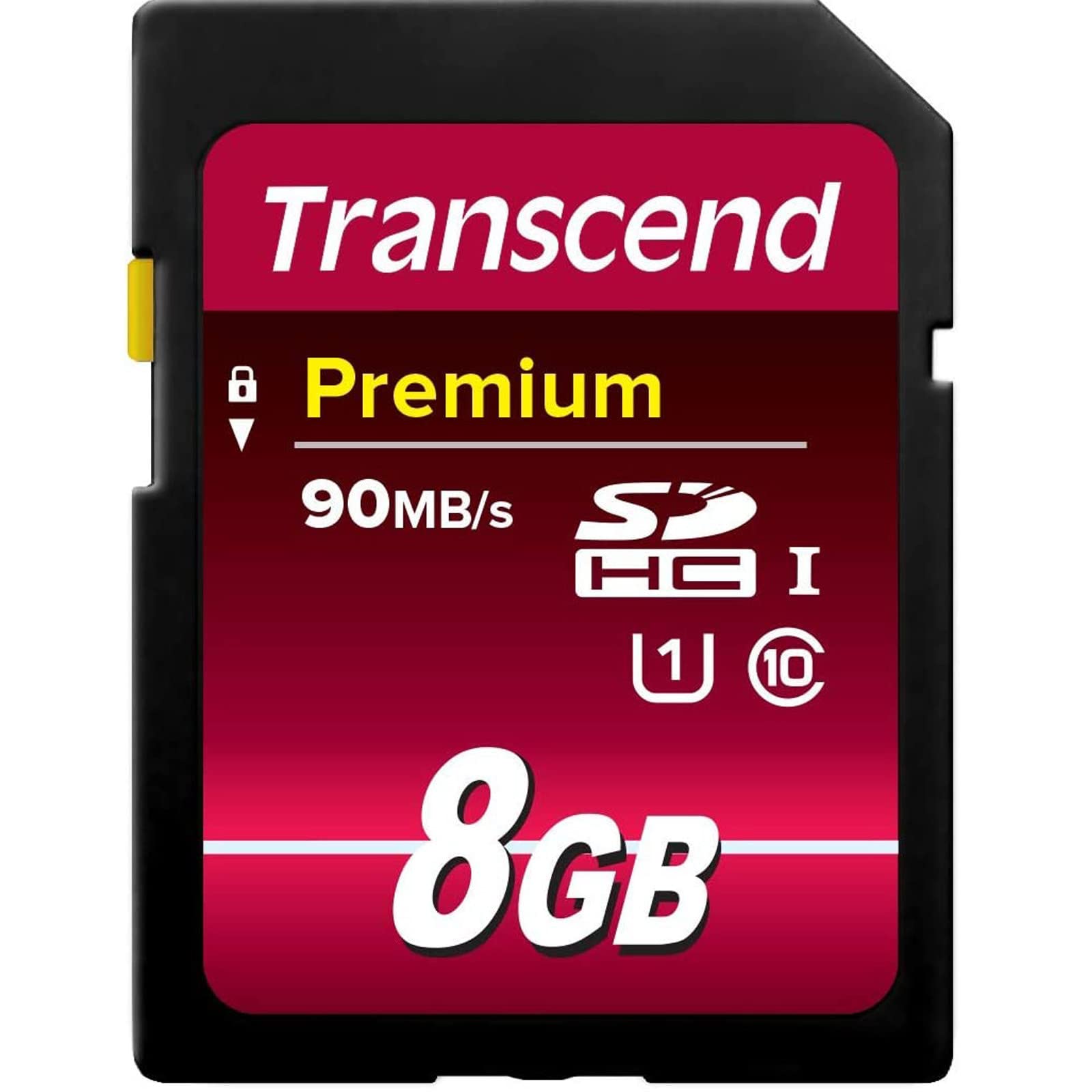 Transcend Premium 8 GB SDHC Class 10 UHS-I Memory Card - Standard Packaging
