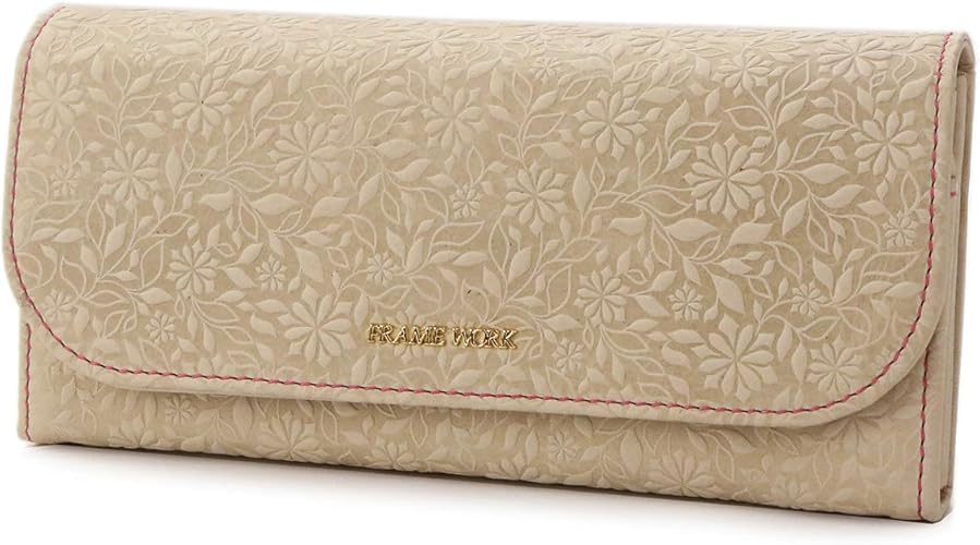 Amazon フレームワーク 小銭入れ付き長財布 本革 マスカレード レディース アイボリー Fw 21 Frame Work フレームワーク 財布