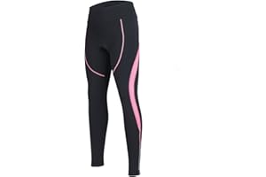SPOEAR Women's Cycling Pants 3D Padded Compression Tight, Long Bike Bicycle Pants with Wide Waistband