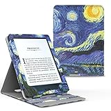 MoKo Case for Kindle Paperwhite, Premium Vertical Flip Cover with Auto Wake/Sleep Fits All Paperwhite Generations Prior to 2018 (Will not fit All-New Paperwhite 10th Generation), Starry Night