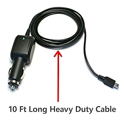 EDO Tech 10 Ft Mini USB Car Charger Cord for Uniden