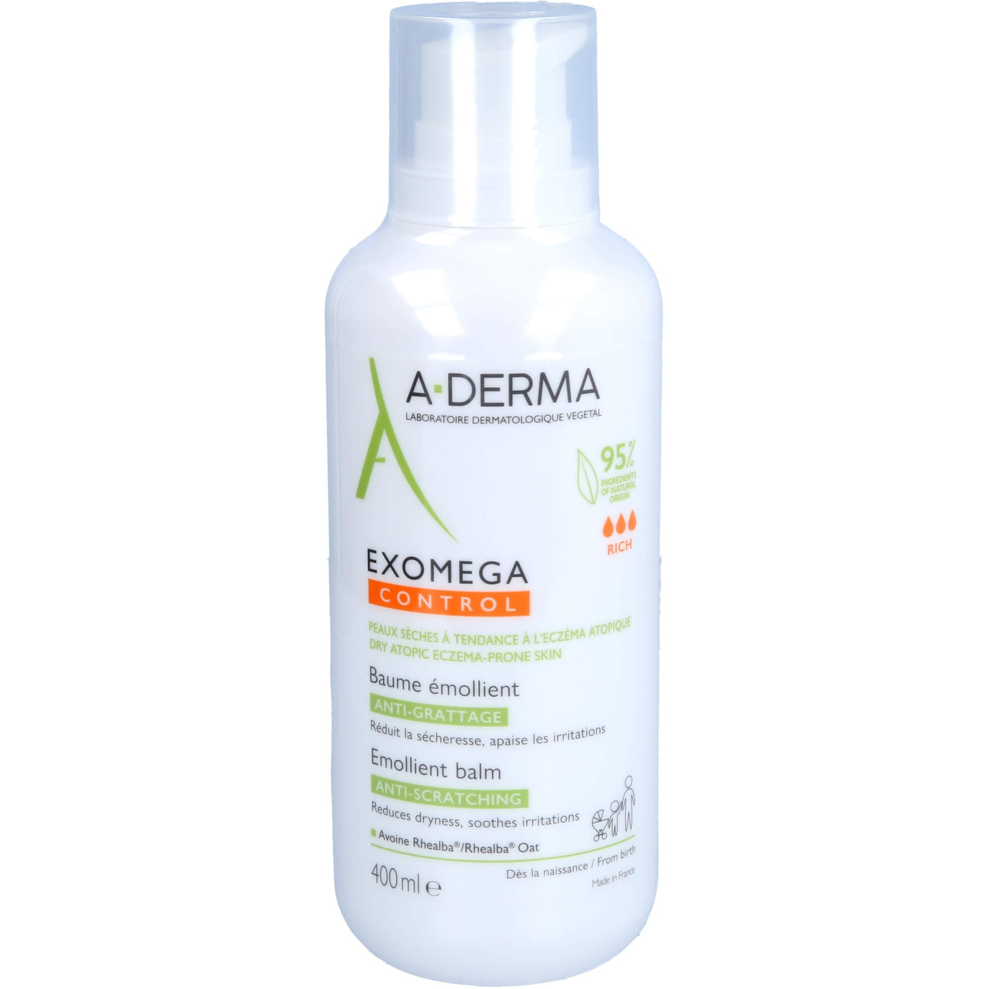 A-DERMA Exomega Control Emollient Balm (400 ml)