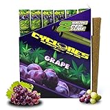 Cyclones Grape Pre-Rolled Flavored Hemp Wraps (12 Packs, 2 Wraps Per Pack) Total 24 Wraps and ES Scoop Card