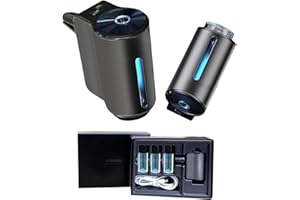 UNIKEM Smart Car Air Freshener Diffuser, Smart Car Air Freshener with Three Adjustable, Aromatizante para Carro Inteligente Intelligent Car Aroma (Diffuser+3pcs Oils,Chanel)