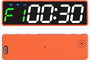 YZ Mini Gym Timer Clock, Magnetic LED Interval Timer, Long Stand-by Battery Powered Gym Wall Clock, Countdown/Up Stopwatch USB Rechargable, Portable for Workout Home Gym Garage Fitness