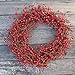 Ridgewood Red Berry Wreath 24 Inch - Stunning Red Berry Front Door Wreath Design That Transforms Winter Decor, Beautiful White Gift Box Included.