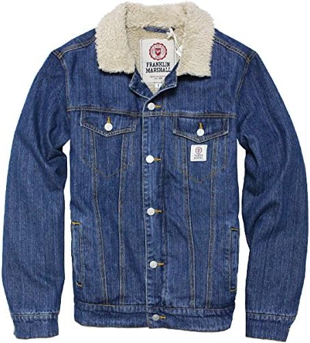 Amazon フランクリンマーシャル メンズ デニムボアジャケット Blue Stone M Franklin Marshall コート ジャケット 通販