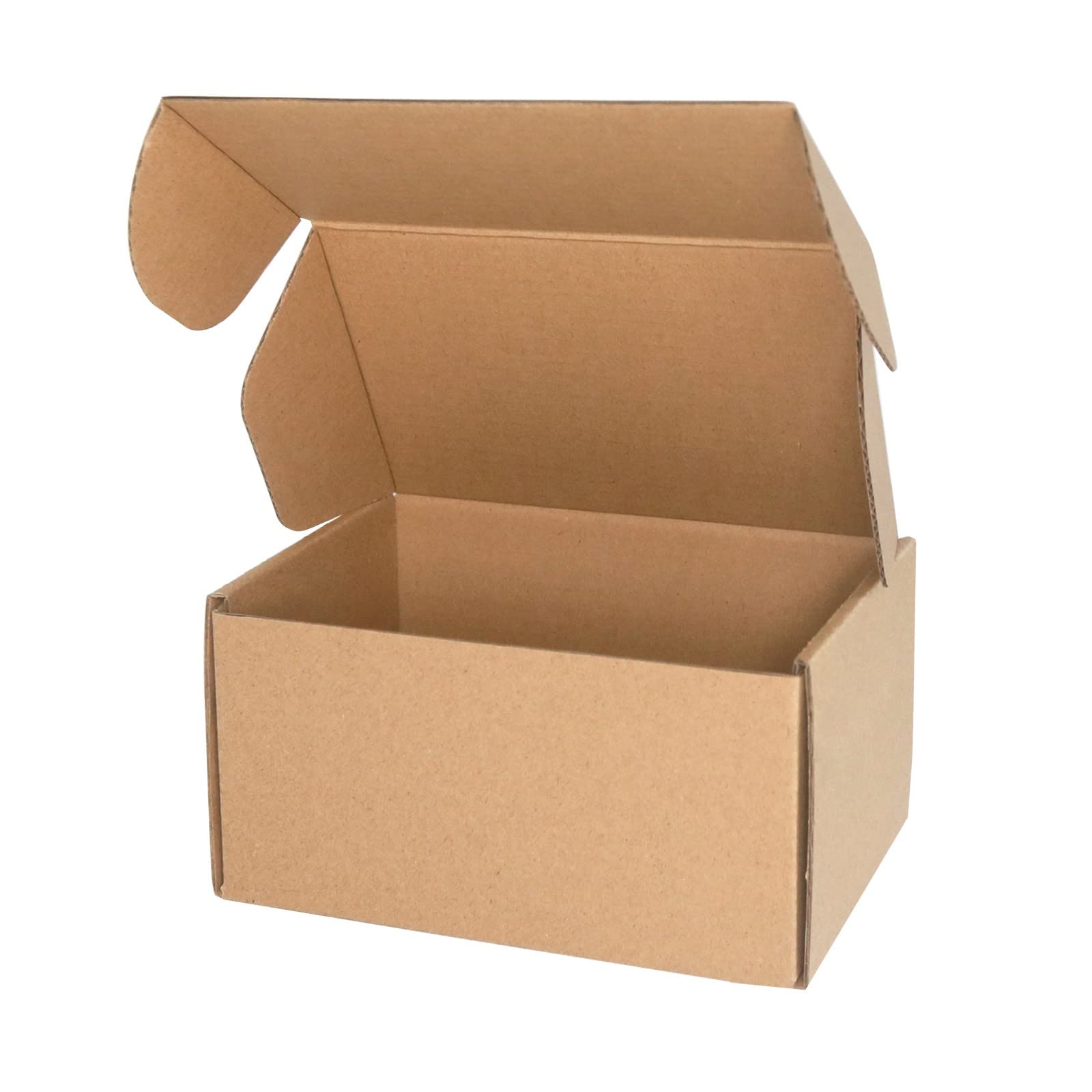 PACK4YA 160×100×80mm (6"x4"x3") Small Parcel Postal Boxes Royal Mail PiP Corrugated Cardboard Boxes for Posting, Brown Mailing Postage Shipping Box for Business or Gift (10 Pieces)