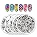Biutee Nail Art Image Stamp Stamping Plates with Stamper,Scraper and Pack Bag