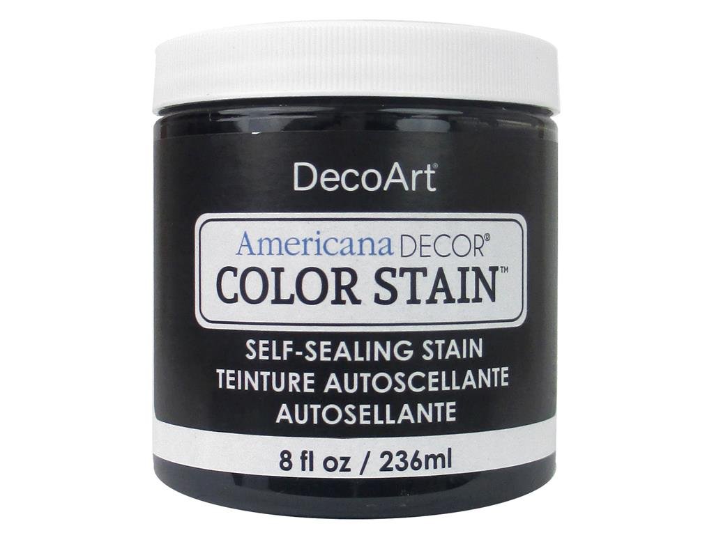 DecoArt Americana Decor Color Stains 8oz-Black, 7.23 x 6.98 x 7.62 cm