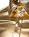 JOGAL Men's Metallic Silver Long Sleeve Button Down Shirts 70s Disco Costume XX-Large Glod