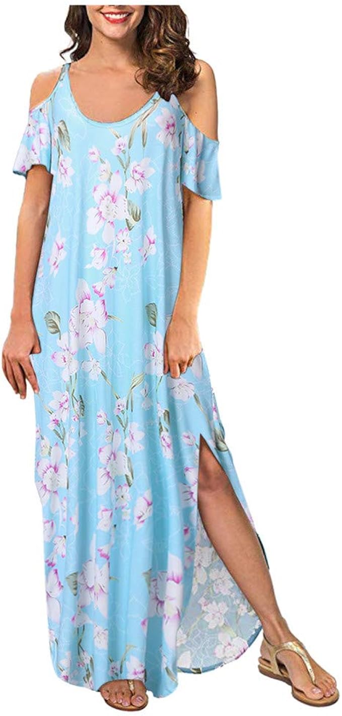 AMhomely Women Dresses Sale Ladies Long Dress Strapless Strap Cold