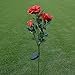 Rose Flower Solar Lights , Elstey Solar Powered Outdoor Waterproof Garden Lawn Balcony LED Lamps Landscape Decorative Illumination