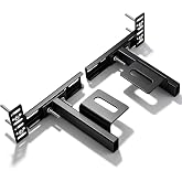 Thickened Headboard Brackets For Metal Bed Frame, Suitable For Double Bed, Standard Beds, Queen Beds, And King Bed, Adjustable Headboard Brackets With Footboard Extension Kit, Matte Black , 2 PCS