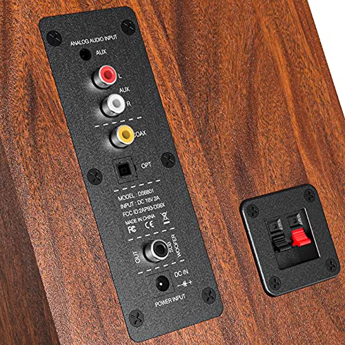 Saiyin Bluetooth Bookshelf Speakers, Powered Speakers with 5 Inch