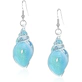 Just Follow Beach Summer Sea Shell Earrings For Women Tropical Natural Scallop Shell Jewelry Boho Vacation Dangling Drop Earring