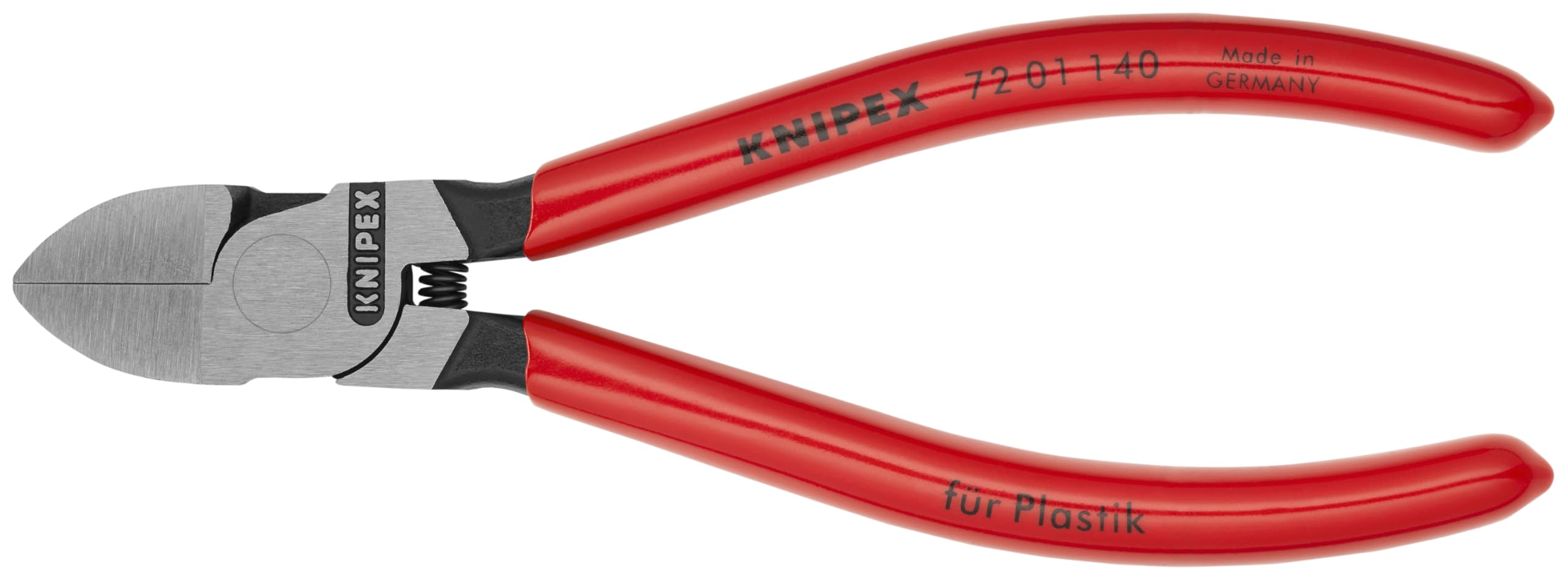 KNIPEX Diagonal Pliers for Flush Cut Plastics, Red