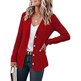 IDEALSANXUN Womens Knit Blazer Casual Lightweight Spring Fall Sweater Jackets Cardigan Coat