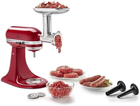 Small Appliance Parts & Accessories - KitchenAid Stand Mixer Attachment, Food Grinder KSMMGA, Metal Food Grinder