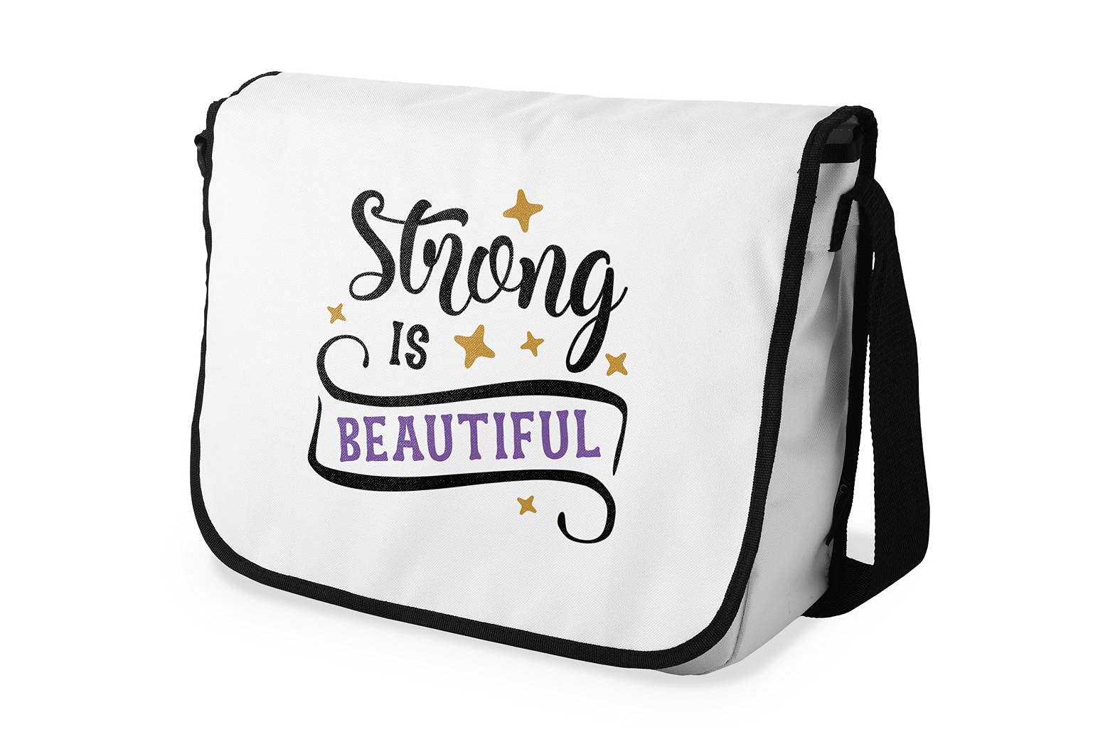 Bonamaison Digitally Printed Messenger School Bag for Students, Cross Body Bag, Courier Bag, Shoulder Bag for School, Back to School, Size: 29x36 Cm