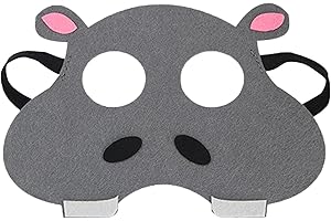 Jtnohx Felt Animal Masks, 10 Pcs Halloween Mask for Kids, Animal Costume for Birthday Party Supplies